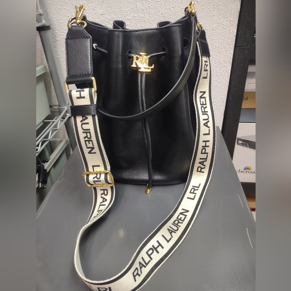 Lauren Ralph Lauren leather bucket bag